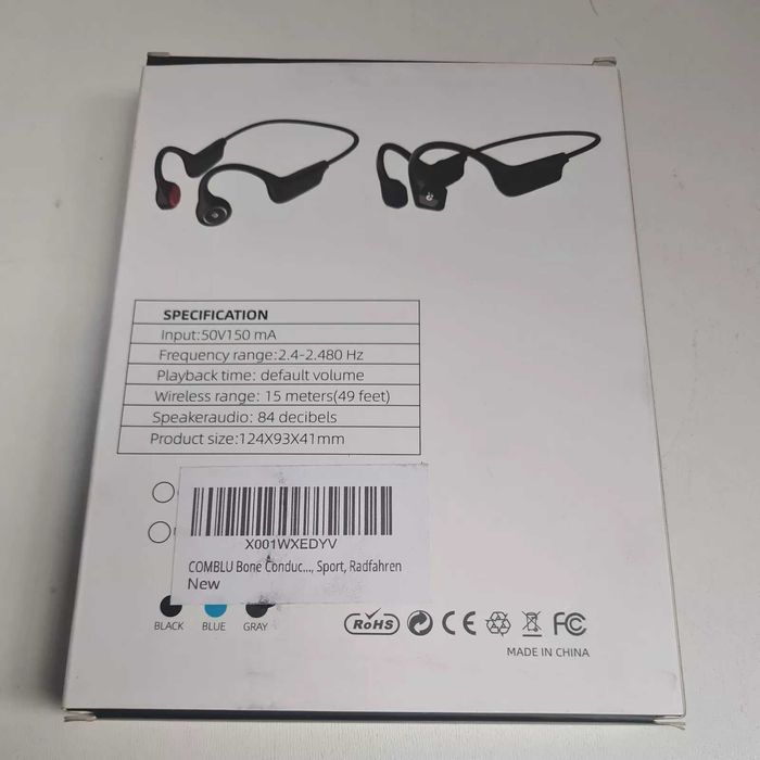 Безжични слушалки с костна проводимост Bluetooth 5.2, отворени