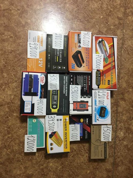 Зарядные устройства для аккумулятора автомобиля в ассортименте