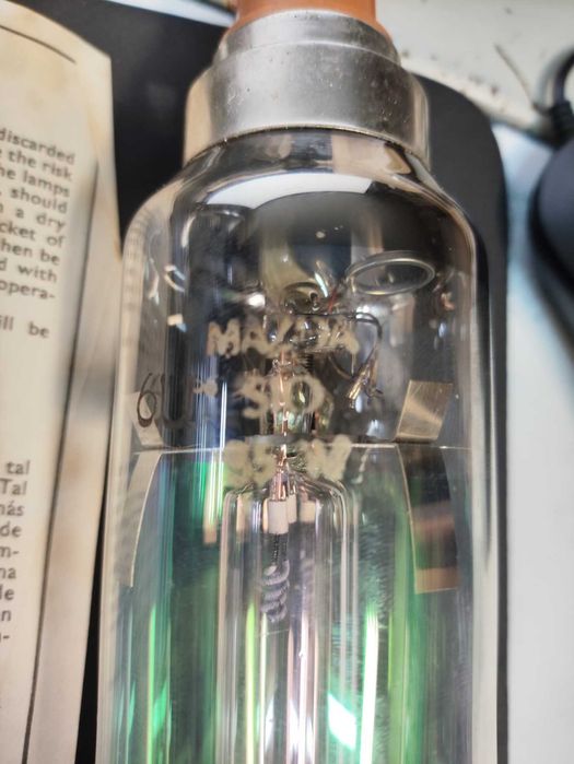 Ретро натриева лампа Mazda 6U S10 35W, цокъл B22d