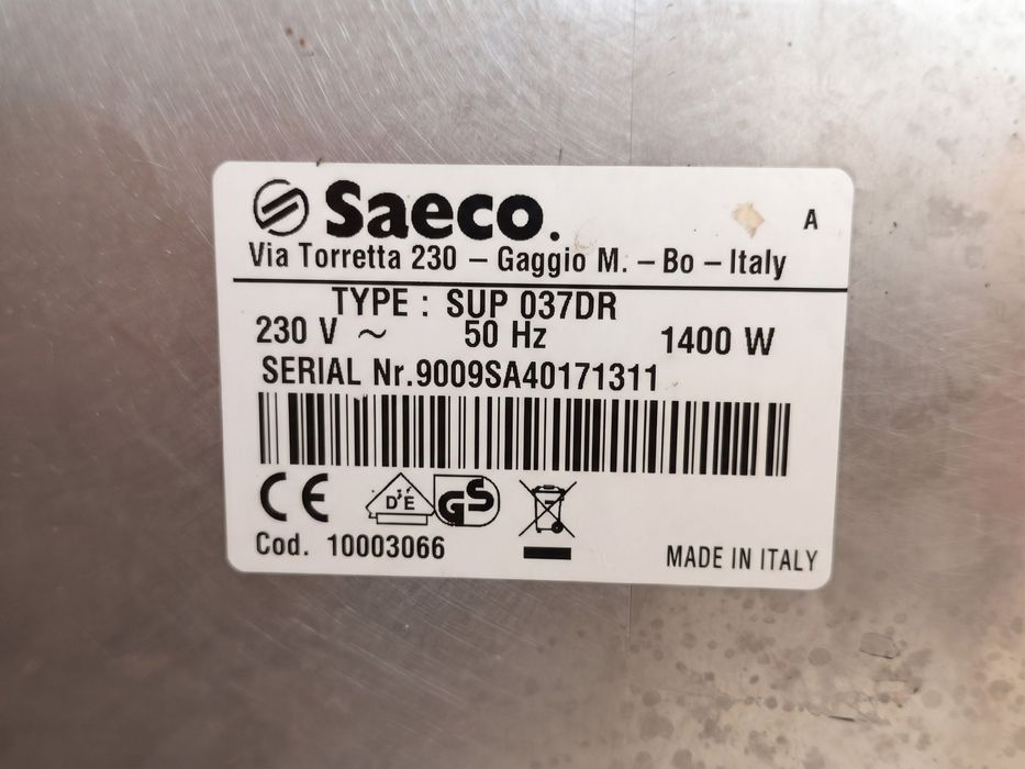 Espressor automat Saeco Syntia SUP 037DR – Inox, Râșniță încorporată, Made in Italy