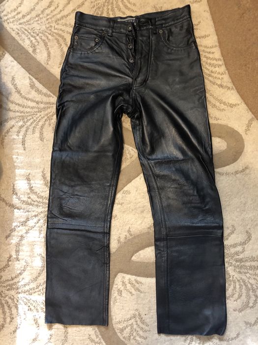 Pantaloni piele naturala