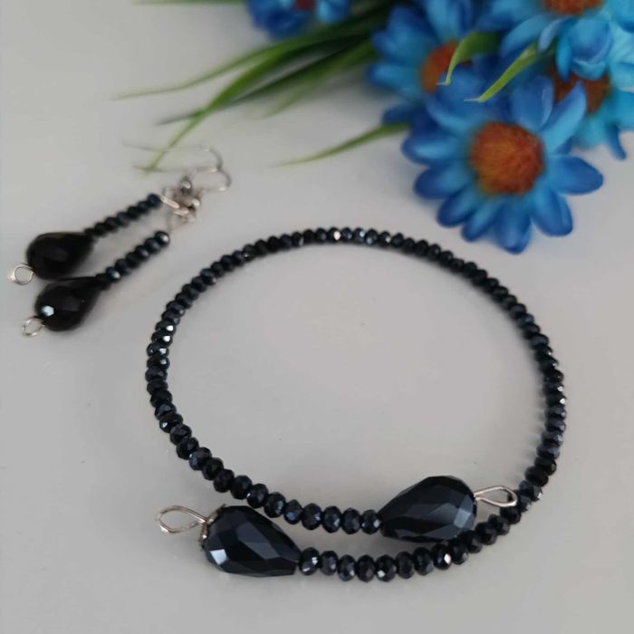 Комплект гривна и обеци