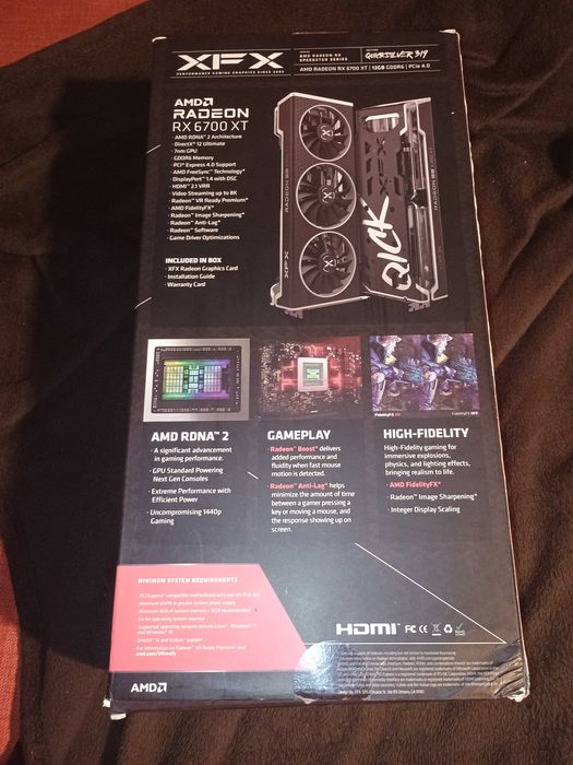 AMD RX 6700xt QICK XFX 12 gb