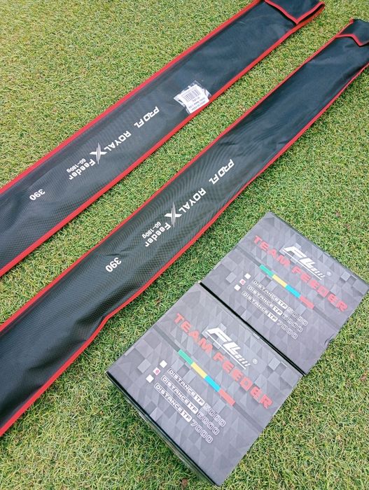 Set 2 Lansete Feeder Pro FL ROYAL 3,9m 60-180 grame + FL Team Feeder T