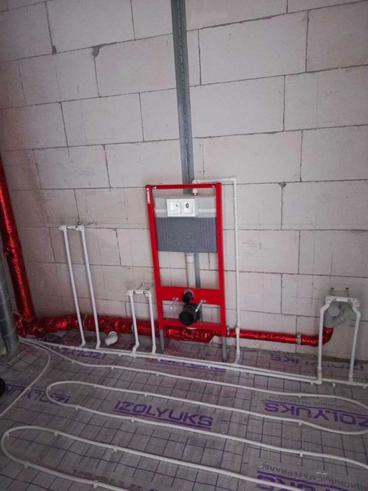 Сделаем отопление, теплый пол, канализацию, сантехнику, водопровод