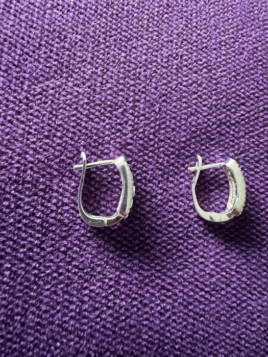 Set de argint cu cercei și inel cu zirconii 925