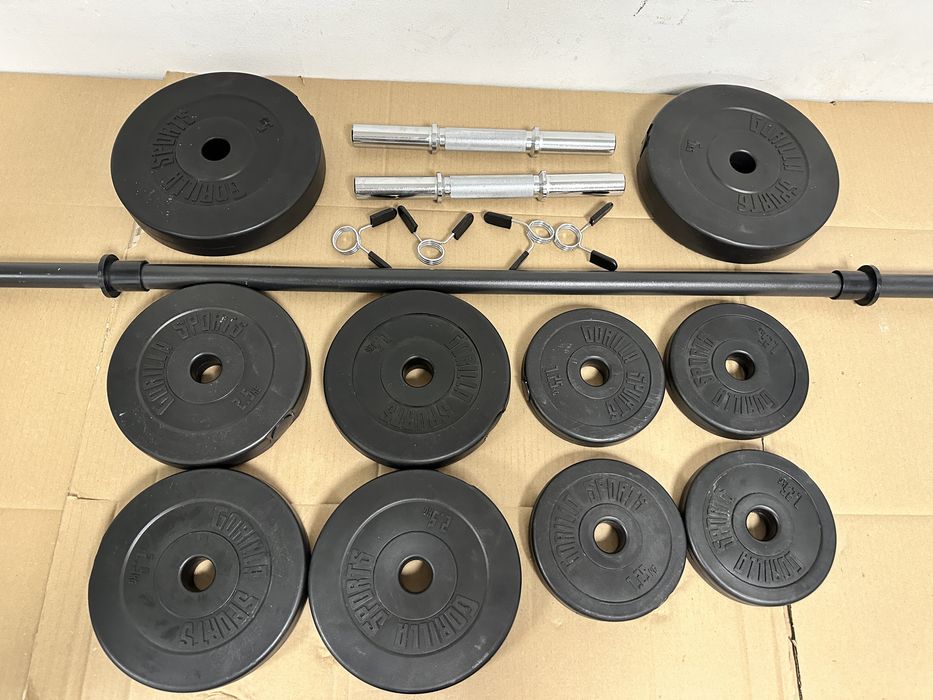 Pachet sala, gantere+haltera reglabile greutate 32 kg, noi,Germany