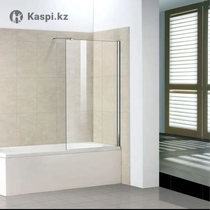 Стеклянная шторка для ванной!