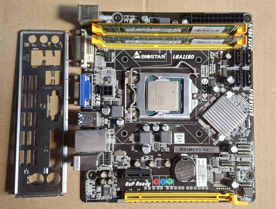 Материнская плата + i5-4570 + озу 8гб