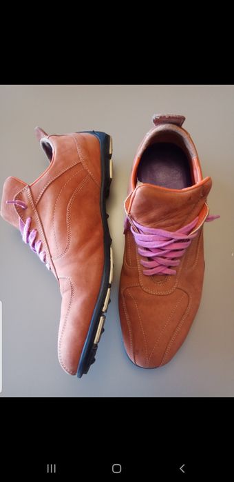 Pantofi sport outdoors, 100% piele naturală, 45