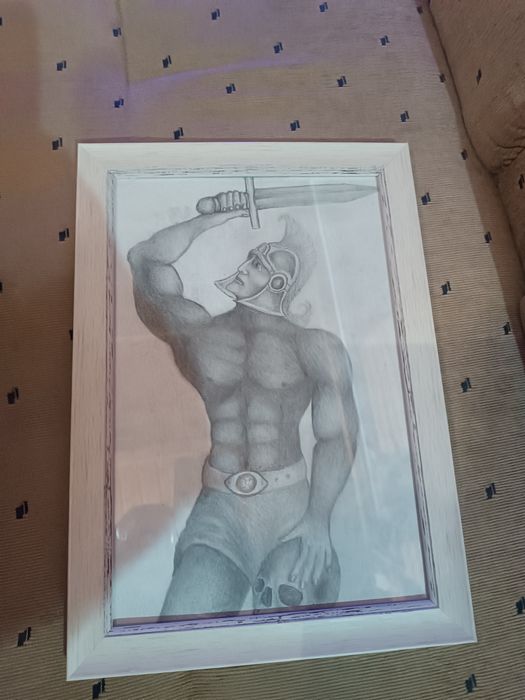 Картина ръчно рисувана.