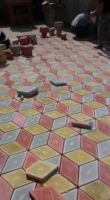 Fabrica - pavele pavaje auto model retea 1 autoblocant montaj