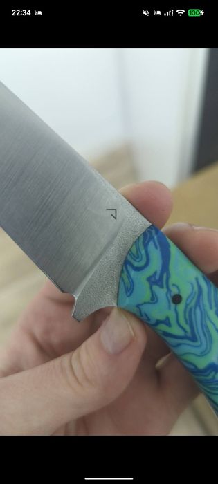 Cutit Briceag forjat realizat manual  N690 otel 24 cm