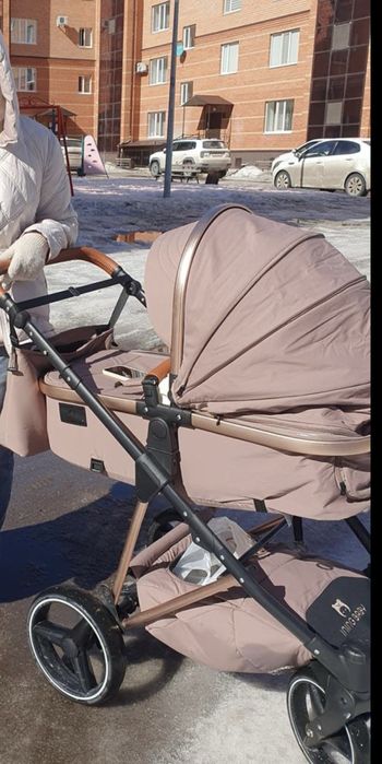 Коляска 2в1 ining baby с сумкой