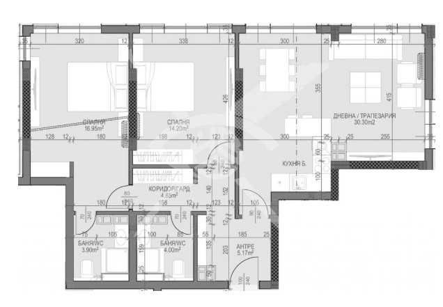 Тристаен апартамент Кършияка 68-3225