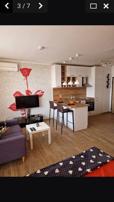 Дава се под наем Едностаен апартамент в Пловдив, Беломорски - 47 кв.м за 357 € - Снимка #1