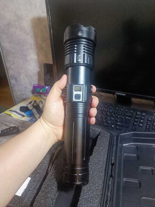 Мощный Супер Фонарик Фонарь Fonar Fanar, Луч 10 км, Металл корпус