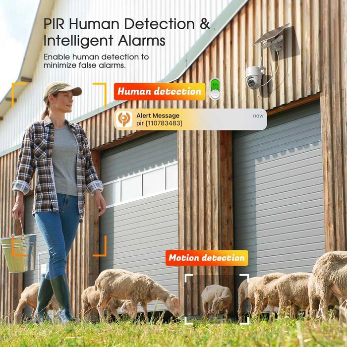 Охранителна камера със слънчеви батерии Topcony