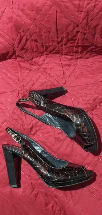 Sandale maro toc-79 ron