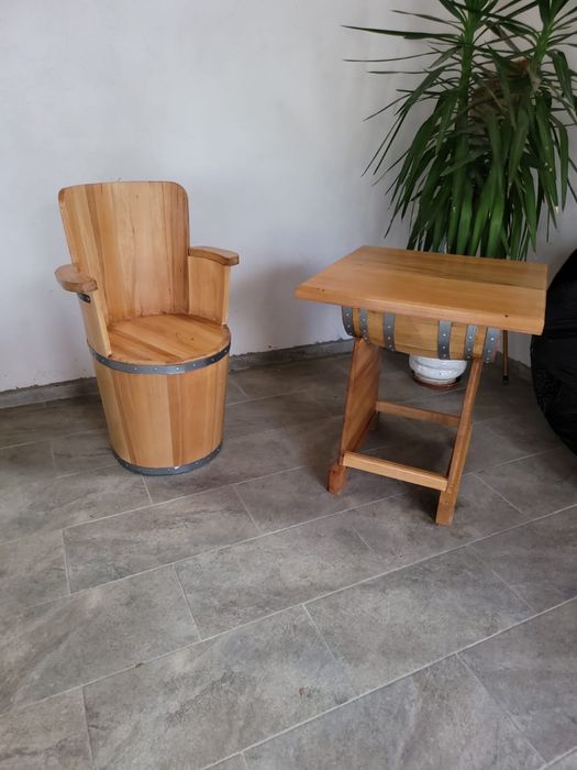 Mese rustice din lemn masiv