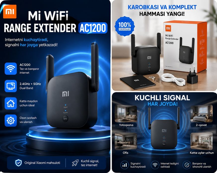 WiFi Signal Kuchaytirgich Xiaomi AC1200
