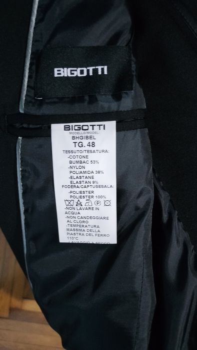 Sacou bărbați  Bigotti și cămașa Bigotti plus cravată