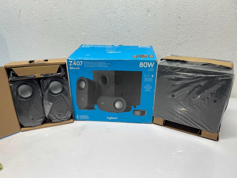 Тонколони Logitech Z407 2.1, 80W RMS, Bluetooth, USB, Жак 3.5 мм