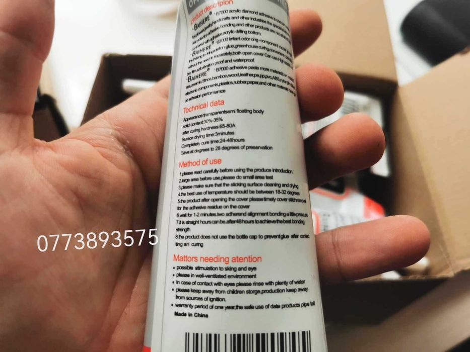 Tub adeziv lichid B7000 110ml transparent reparatii telefoane ecrane