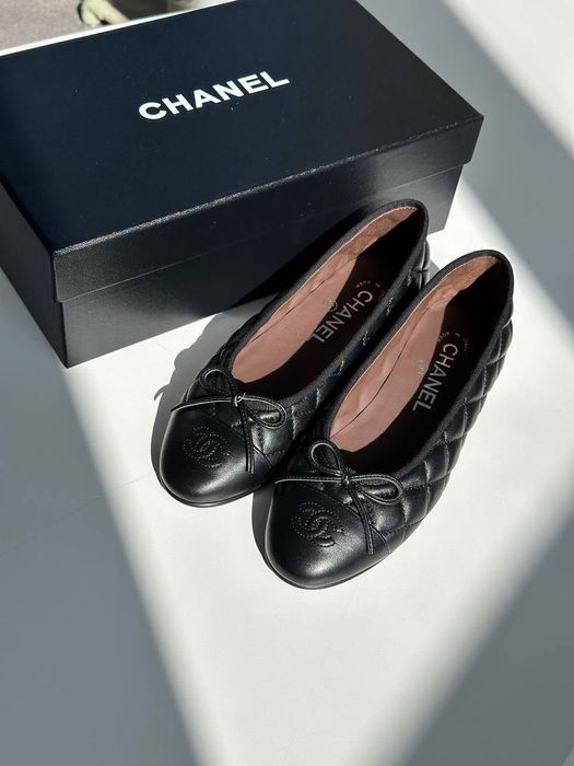 Балетки Chanel кожа