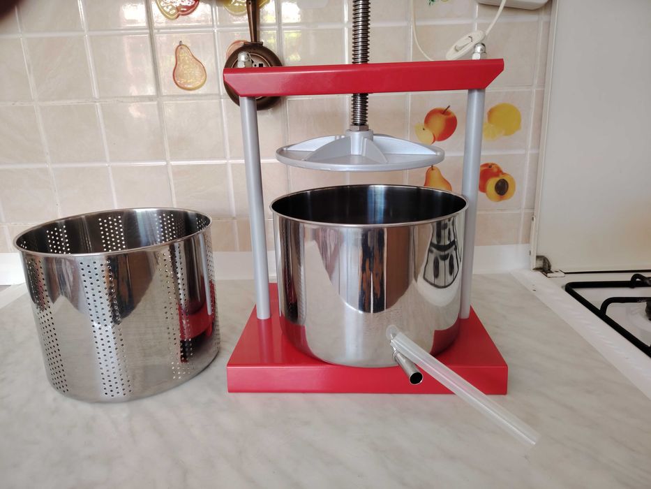 Presa, teasc struguri, fructe din inox, 6 litri