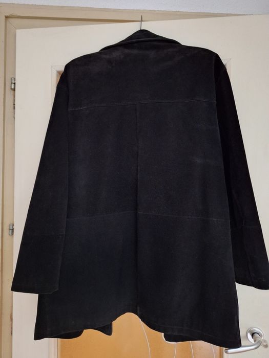 Мъжка кожена шуба от естествена велур-Nikolas Scholz.Номер 54 или 2XL.