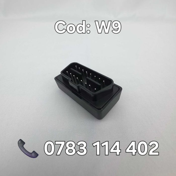 Tester Diagnoză Auto & Camioane 12V/24V – ELM327 Bluetooth 5.0 – OBD2 Multimarcă – Toate Protocoalele – Live Data – Citire/Ștergere Erori – W9