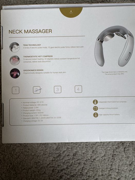 Nou Aparat masaj gat; 4 electric pulse mode; 42 grade C