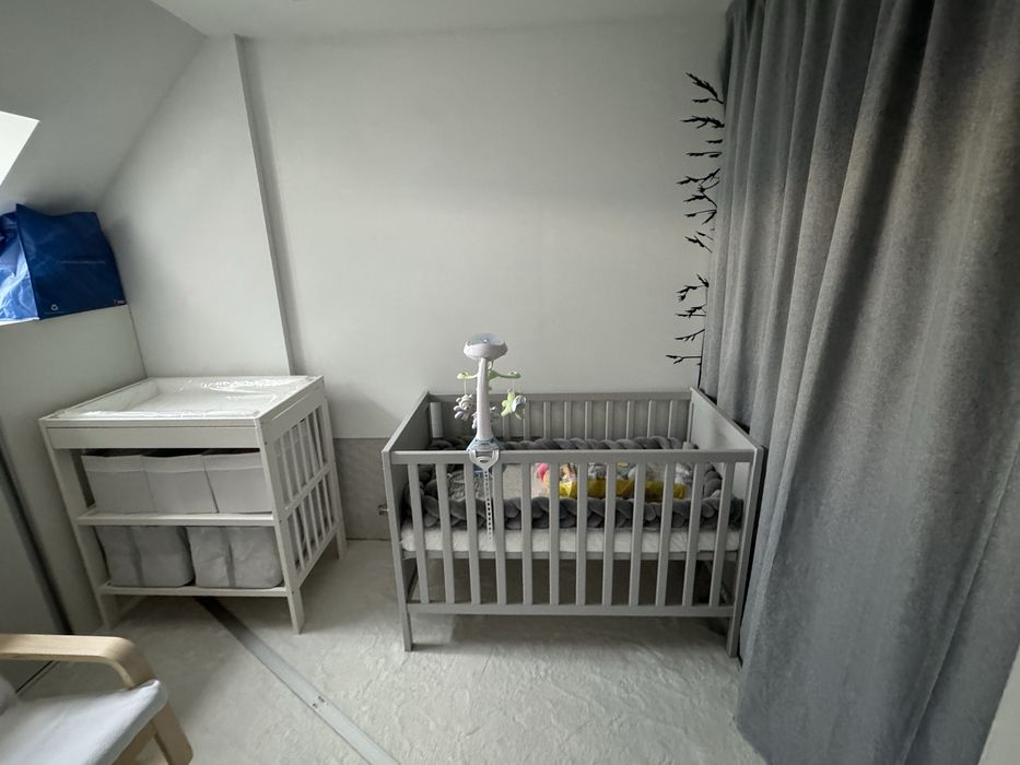 IKEA -Sundvik - Ново детско легло + матрак 120/60см + обиколник