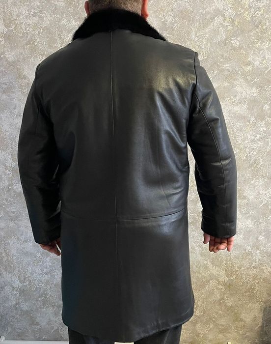 Дубленка кожанная на цигейке