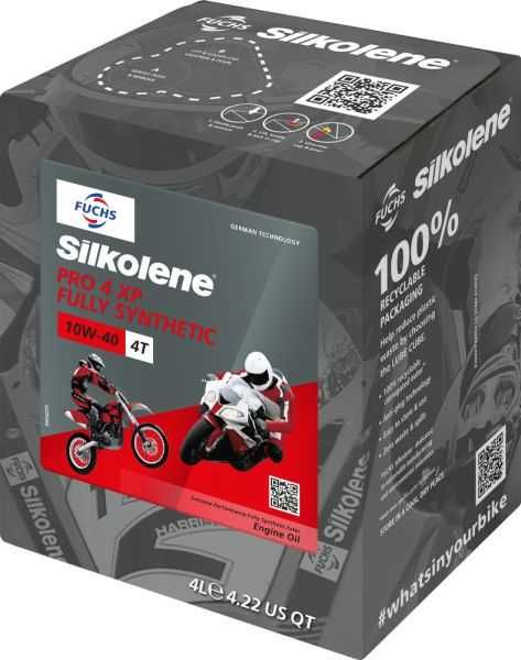 Двигателно масло за мотор 4t SILKOLENE 10w40 синтетика 4L