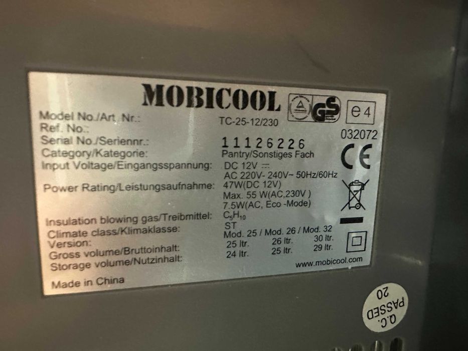 Немска хладилнa чанта Mobicool TC-26-12/230 - , 26л, 12V-220V