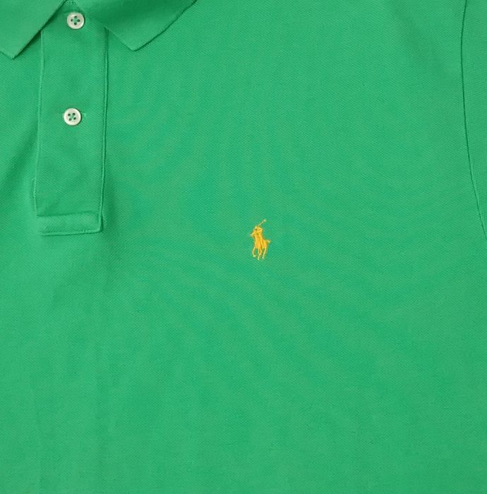 POLO Ralph Lauren оригинална тениска XL памучна зелена поло фланелка