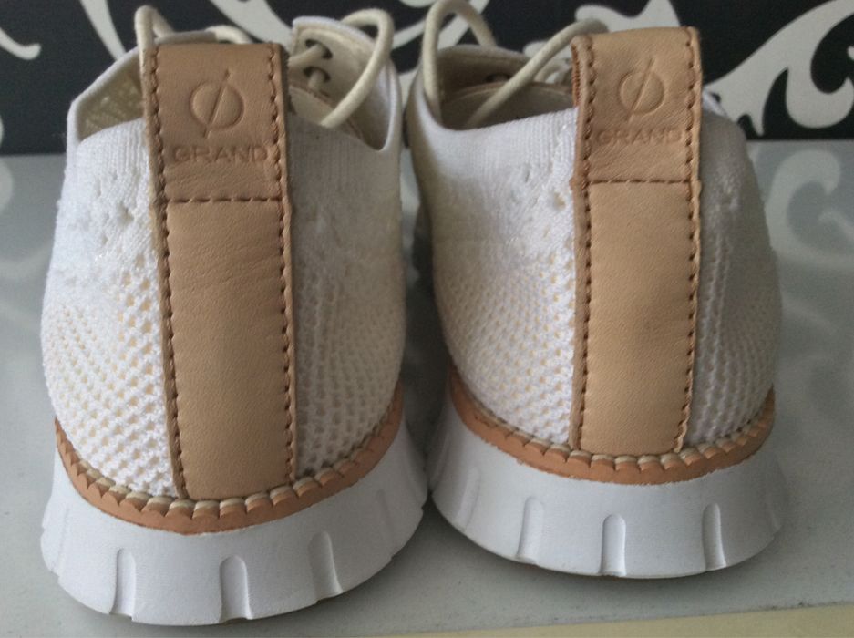 Tenisi casual Cole Haan ZERØGRAND Wingtip Oxford culoare Alba.Noi