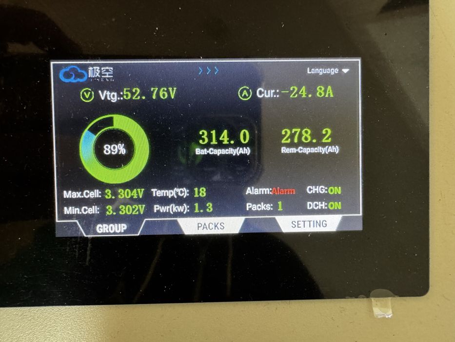 Lifepo4 16kw JKESS соларна батерия 314AH ач 16 киловата акумулатор