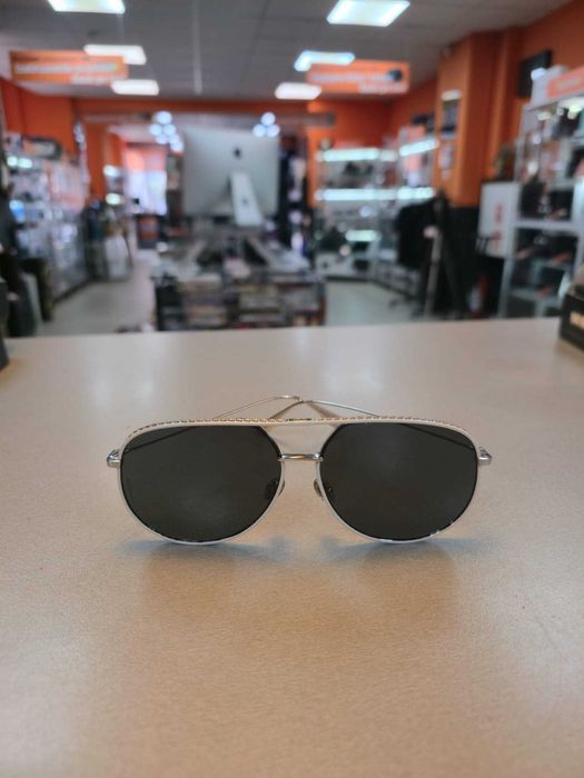 Ochelari de soare Unisex Christian Dior by Dior 0102K 60, Latime lentile 60mm Lungime brat 145mm Palladium/White Dark Grey | UsedProducts.ro