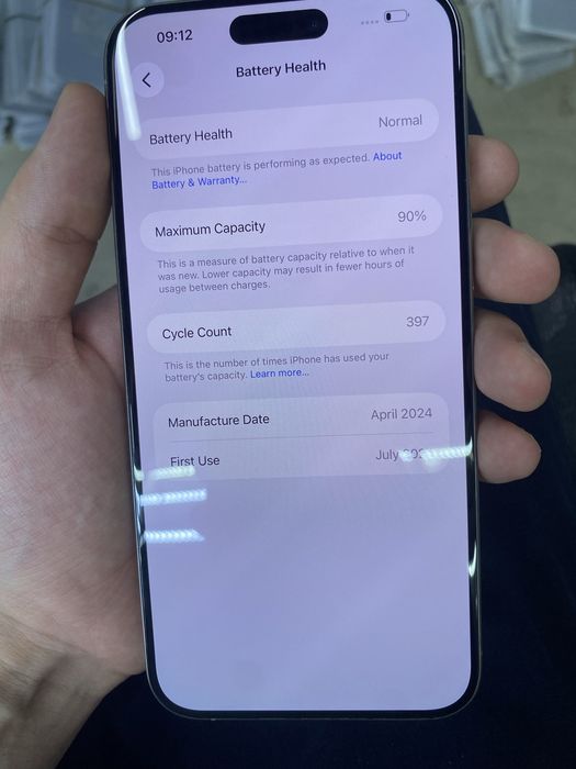Iphone 15pro max 256gb xolati zor karobka bor