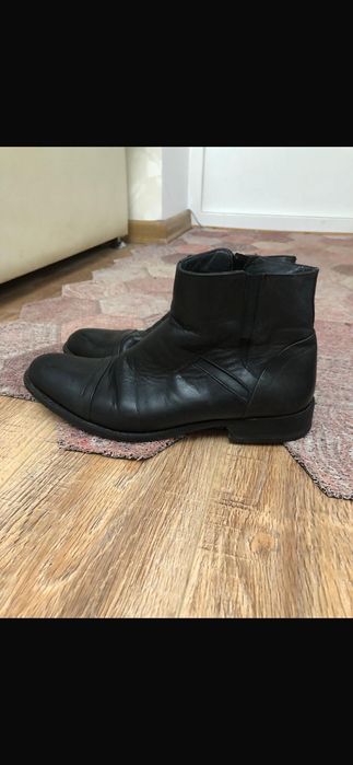 Сапоги мужские кожаные