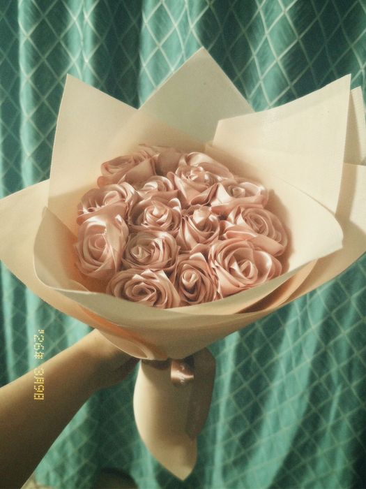 Цветы из ленты / Ленточные розы / Атырау