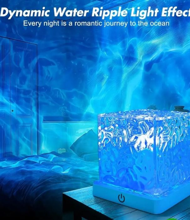 Lampa cu model de apa