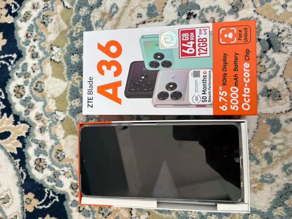 ZTE A36 қара түсті