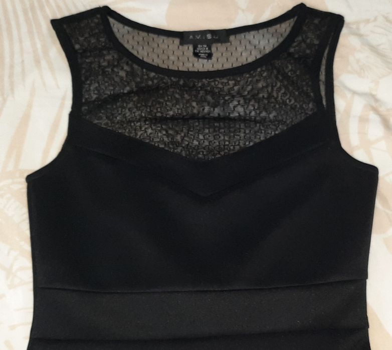 Rochie neagra scurta Amisu nr 34