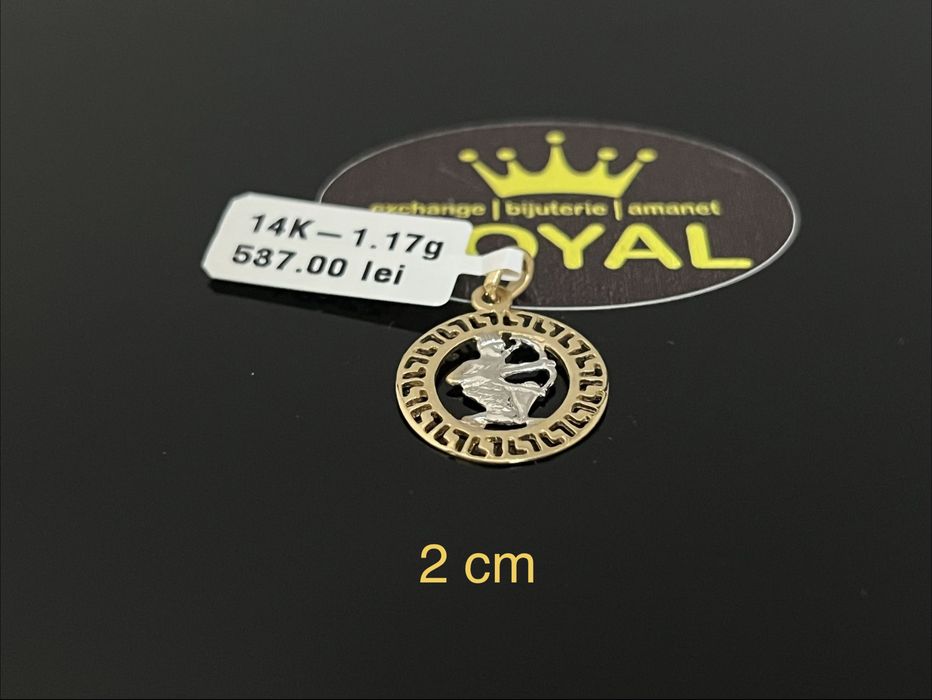 Bijuteria Royal CB: Pandant aur nou 14k 1,17gr
