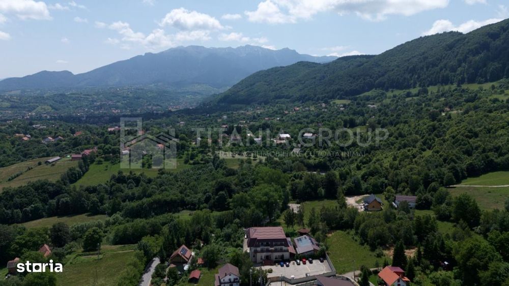 Teren cu autorizație , proiect și utilități trase, priveliște Bran Toh