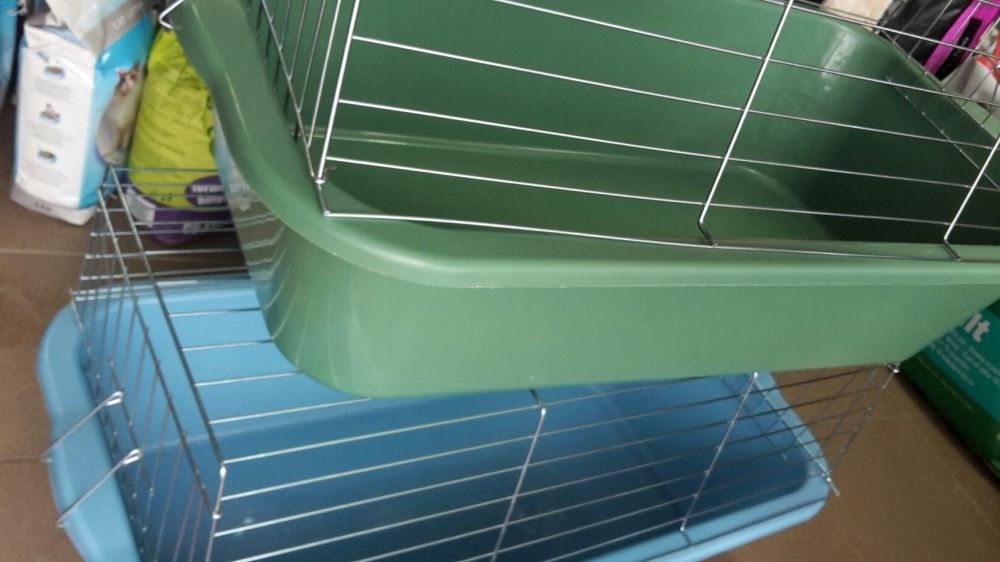 Нови!Голяма клетка за гризачи(зайче,заек,свинче) таралеж:80×43×39(външ